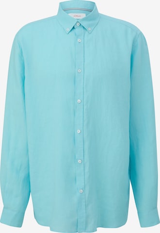 Coupe regular Chemise s.Oliver en bleu : devant