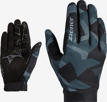 ZIENER Athletic Gloves 'CNUT TOUCH LONG' in Grey: front