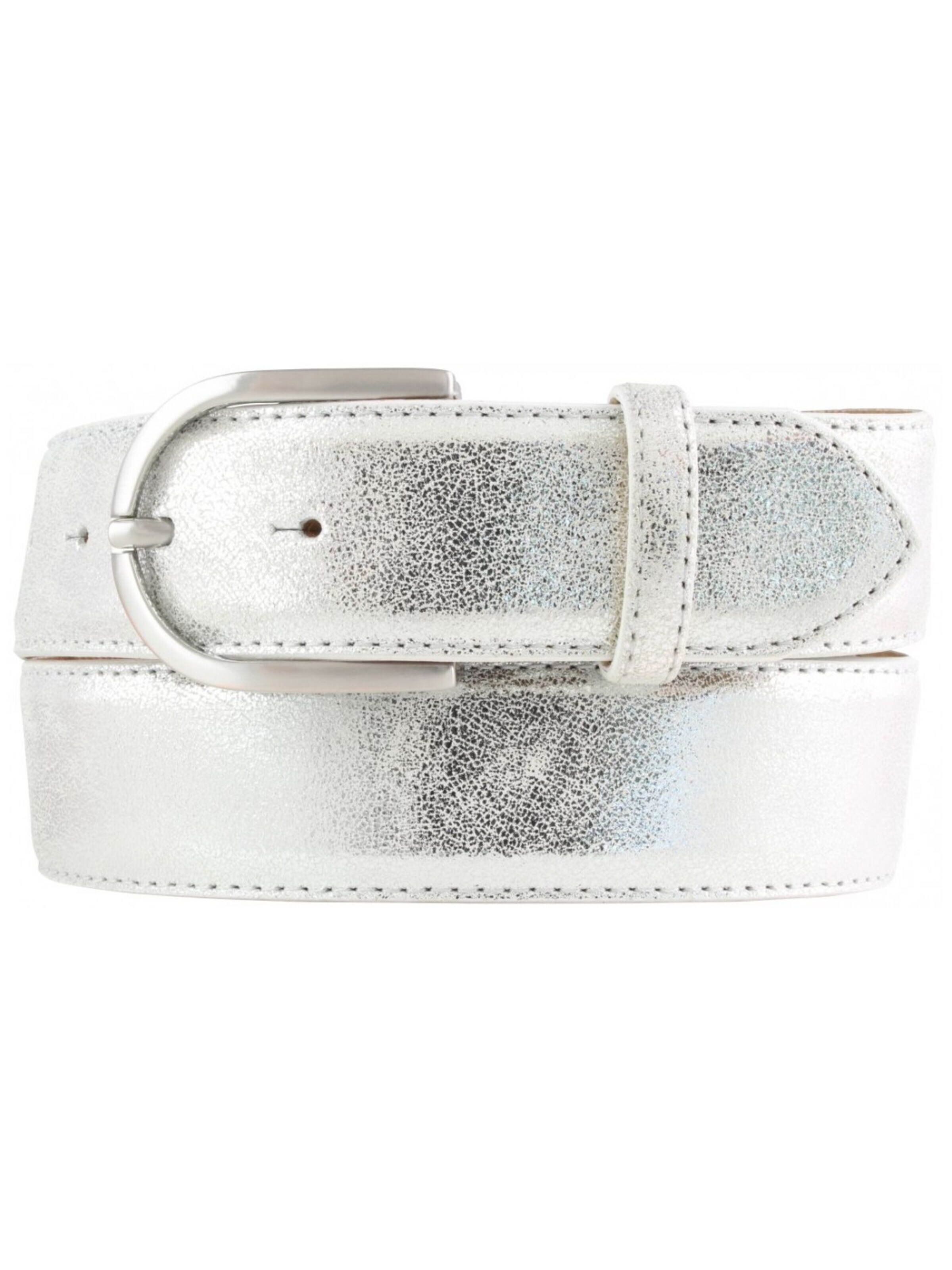 BELTINGER Belt 'Leccea' in Silver: front