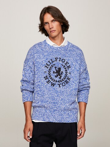 Pull-over TOMMY HILFIGER en bleu : devant