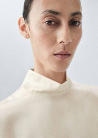 MANGO Blouse 'Lunas' in Beige