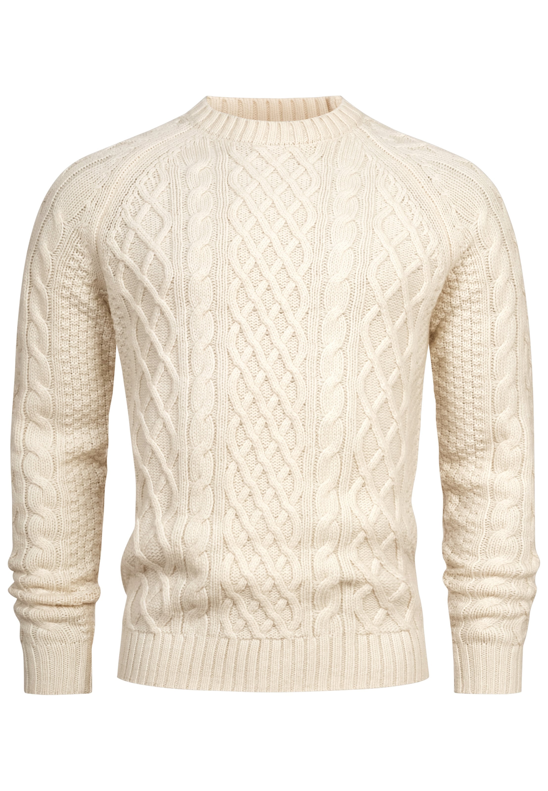 Kronstadt Trui 'Ward' in Wit: voorkant