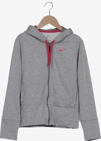 NIKE Kapuzenpullover XS in Grau: predná strana