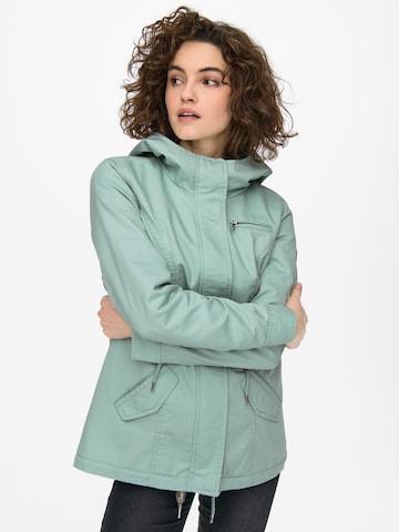 Parka mi-saison 'Lorca' ONLY en vert : devant