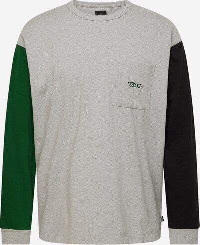 Marškinėliai 'STAUFFER' iš VANS, spalva – margai pilka / tamsiai žalia / juoda, Prekių apžvalga