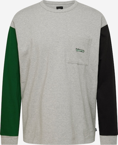 VANS T-shirt 'STAUFFER' i gråmelerad / mörkgrön / svart, Produktvy