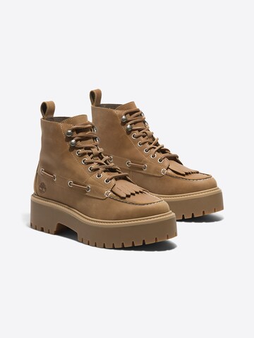 TIMBERLAND Fűzős rövid szárú csizmák 'Stone Street' - barna