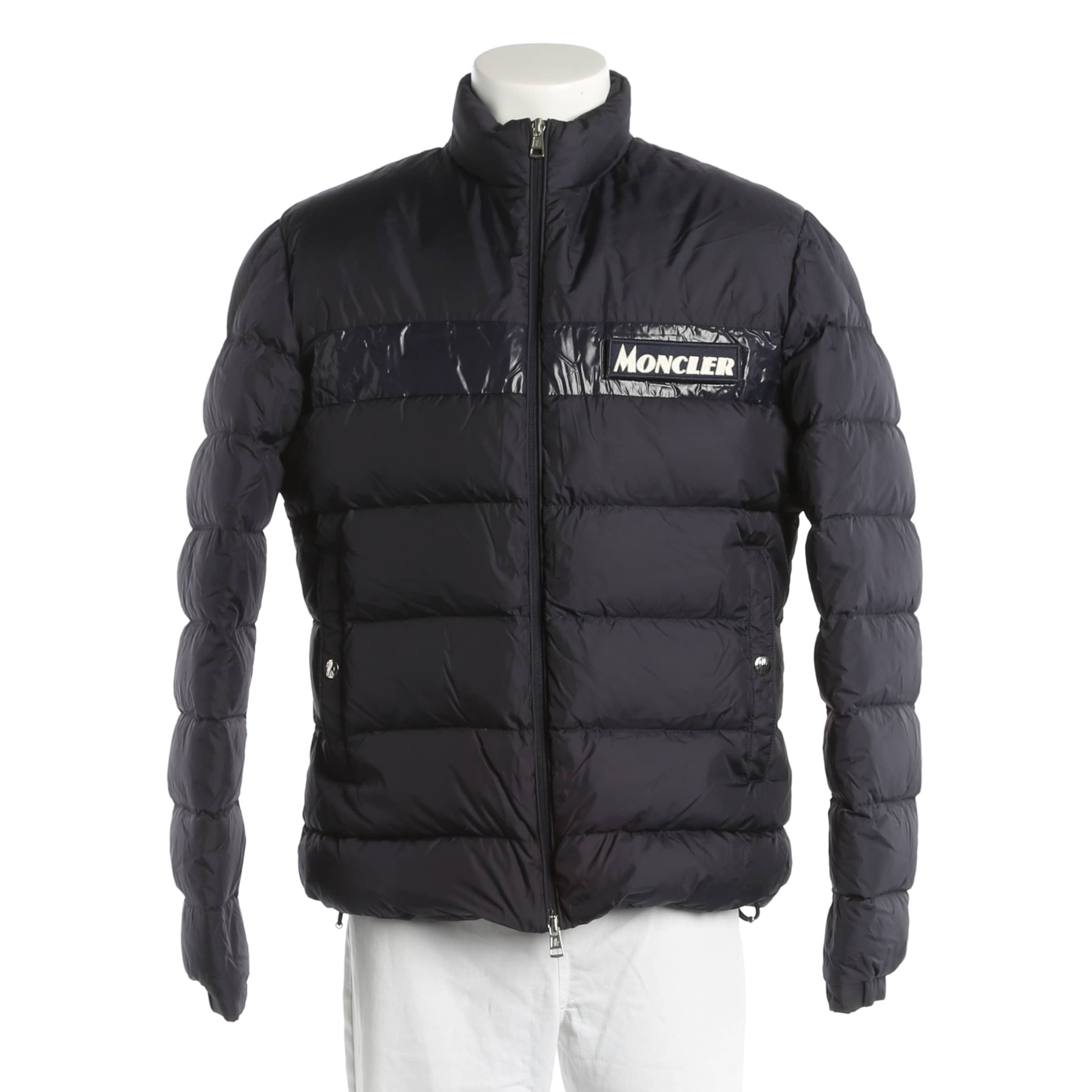 MONCLER Jacket & Coat in L-XL in Blue: front