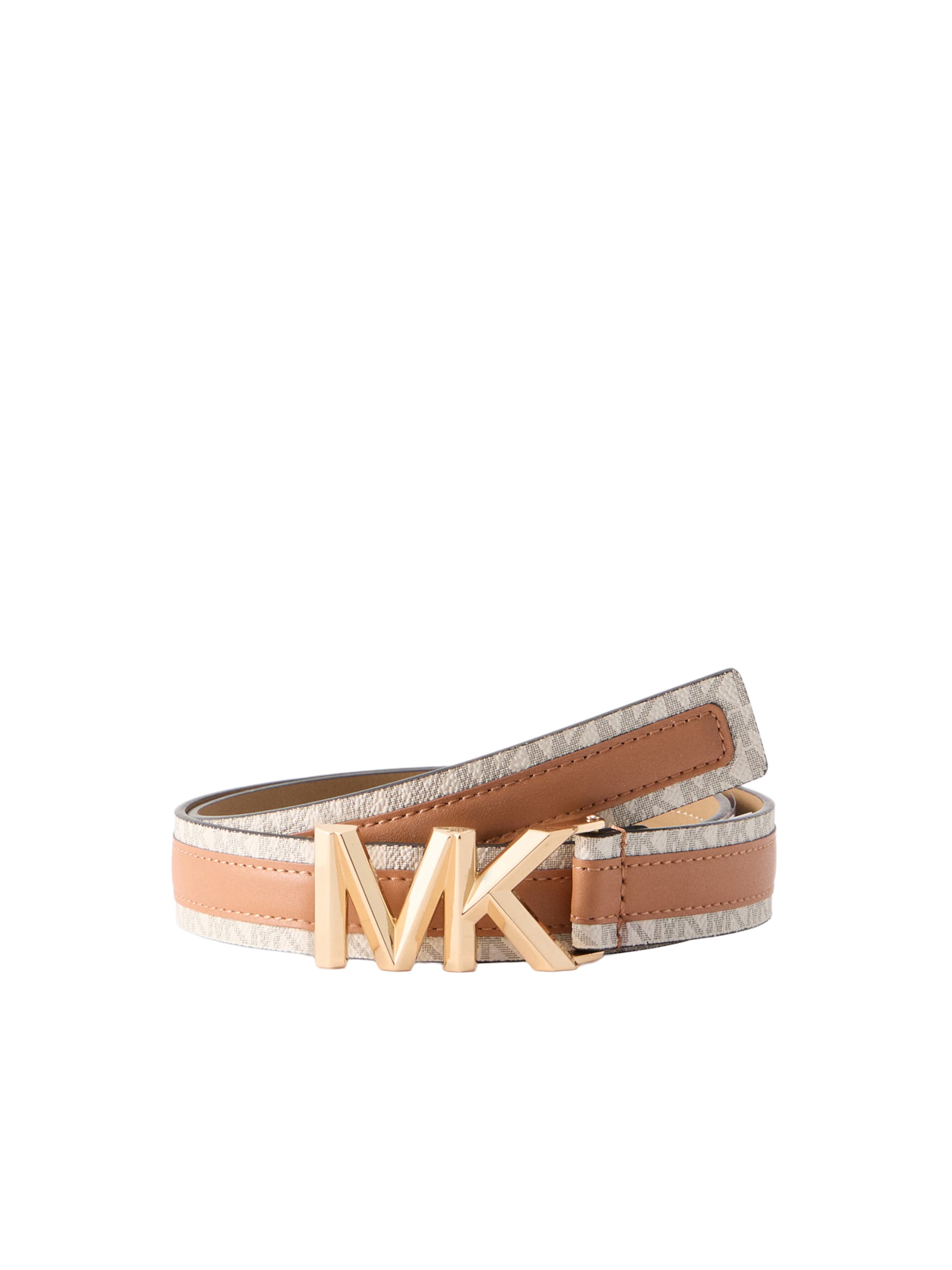 MICHAEL Michael Kors Belt in Caramel / White, Item view