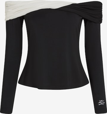 Karl LagerfeldMajica - crna boja: prednji dio