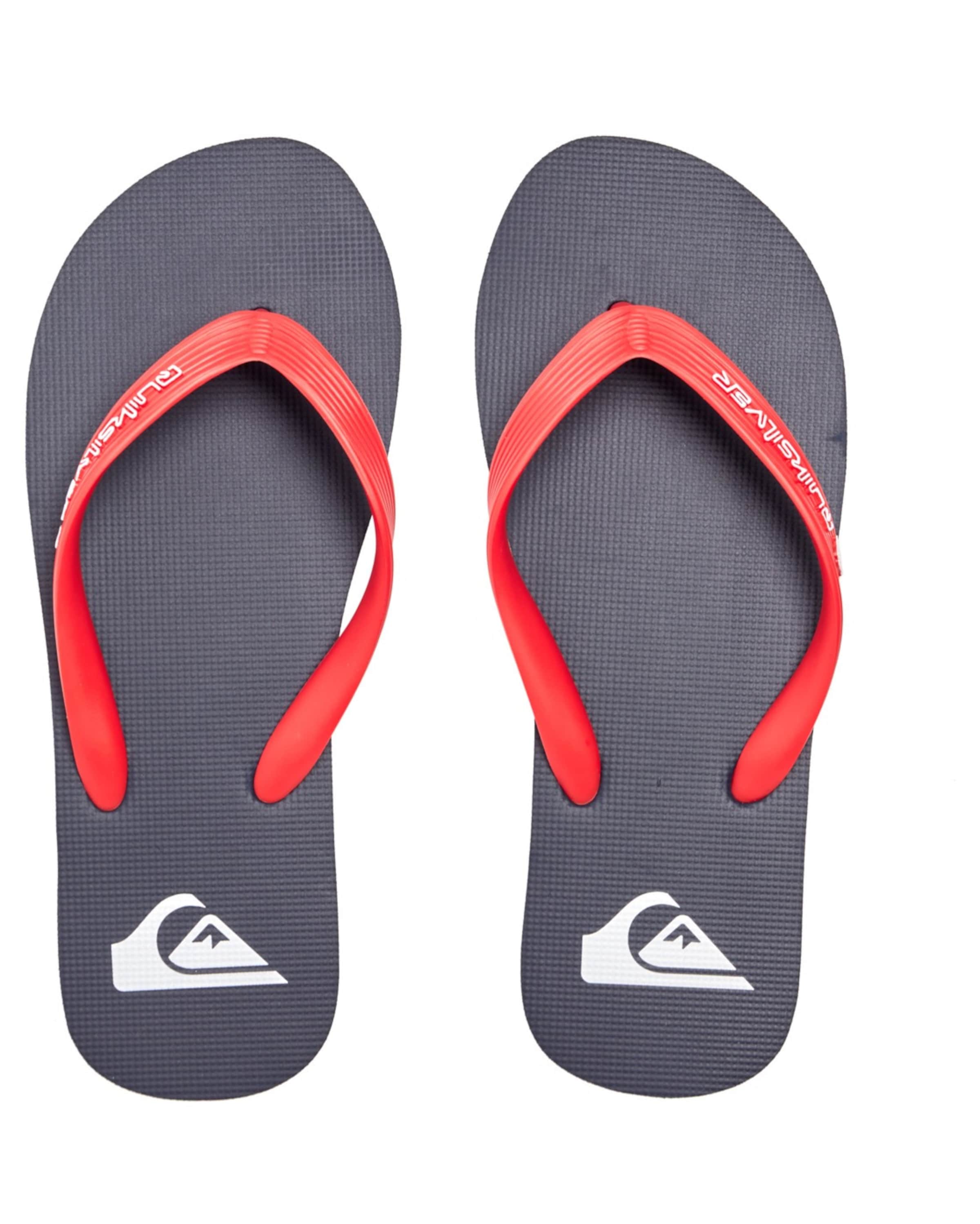 QUIKSILVER T-Bar Sandals 'Molokai Core' in Red
