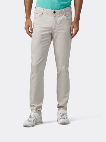 Coupe slim Pantalon chino 'Phoenix' MMXGERMANY en gris : devant