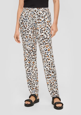 Effilé Pantalon s.Oliver en beige : devant