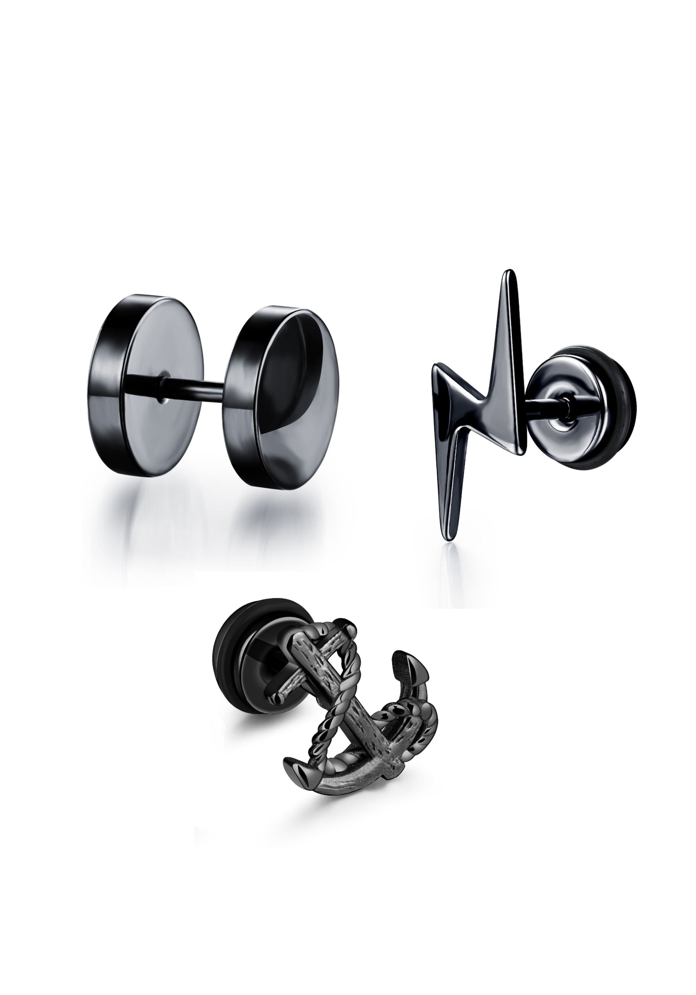 FIRETTI Ohrringe in Schwarz: Vorderseite