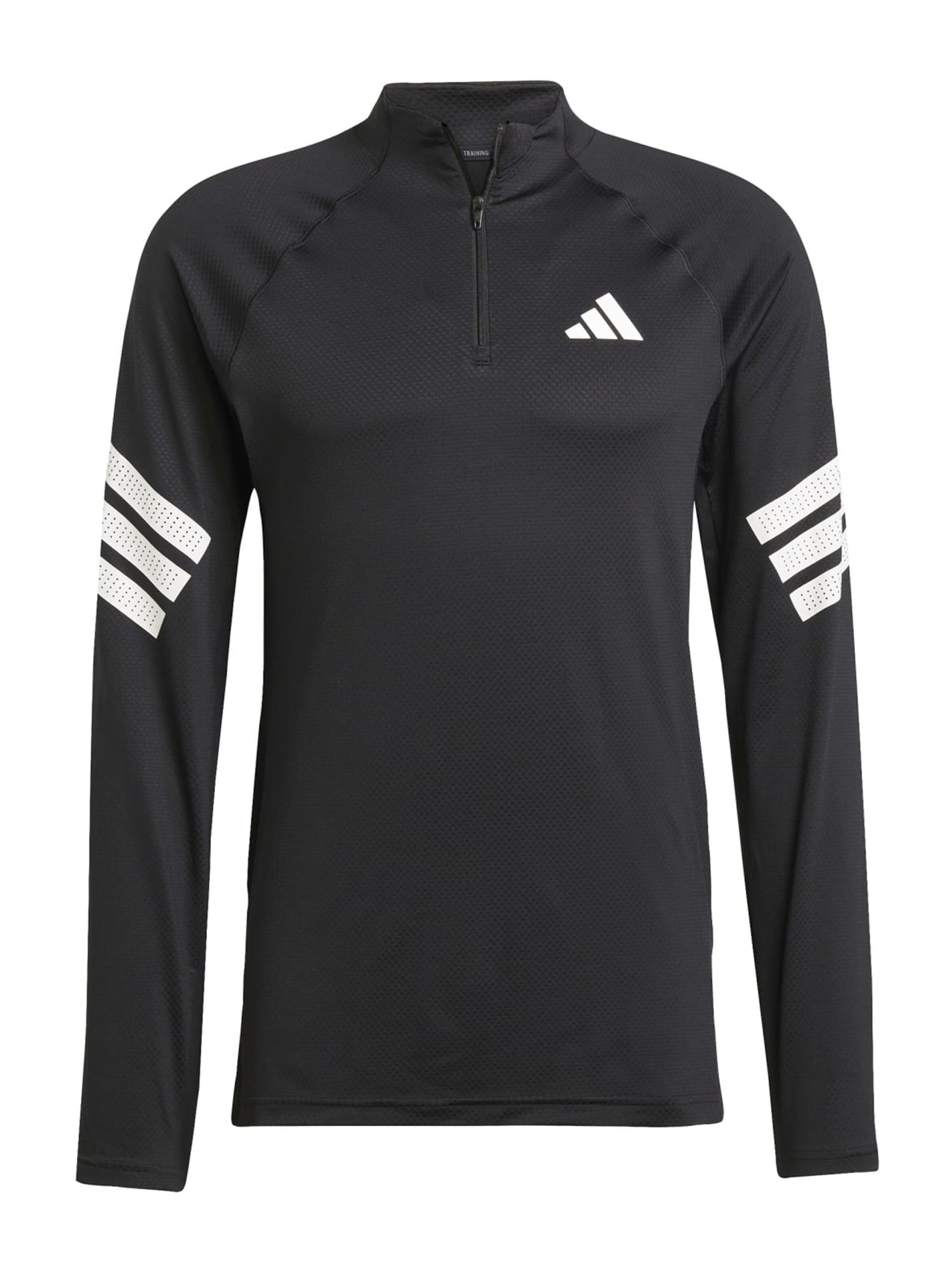 juoda ADIDAS PERFORMANCE Sportiniai marškinėliai 'GYM+': priekis