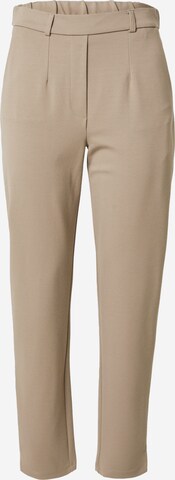 JDY Tapered Pleated Pants in Brown: front