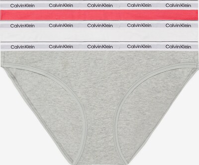 Calvin Klein Slip in graumeliert / hellrot / schwarz / weiß, Produktansicht