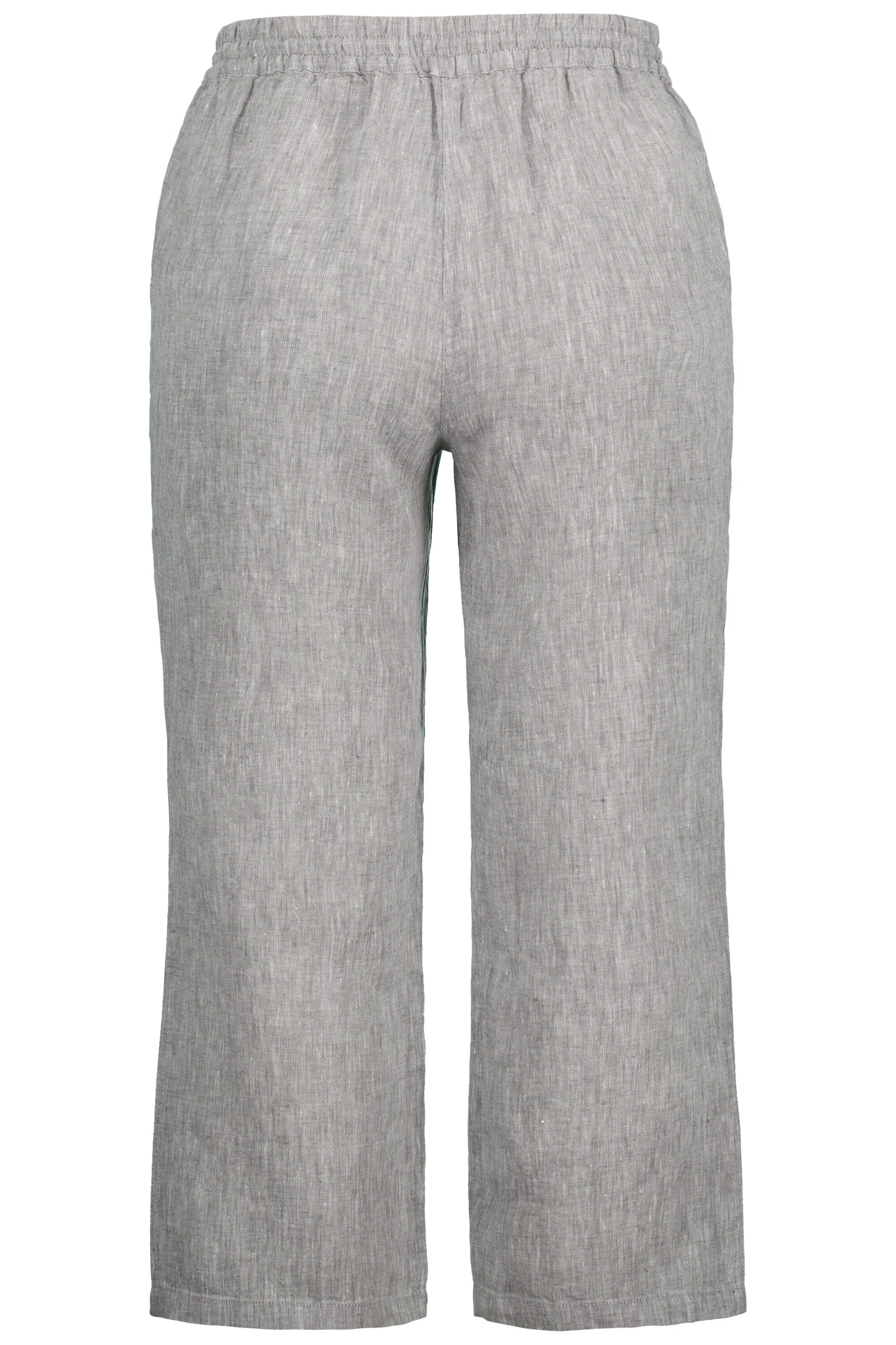 Ulla Popken Wide Leg Hose in Grau