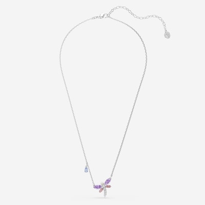 Swarovski Řetízek ve velikosti One Size - světlemodrá / fialová / stříbrná / průhledná, Produkt