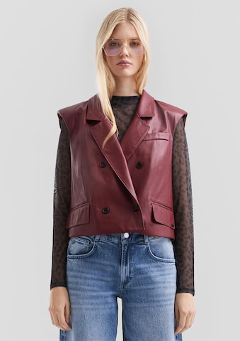 QS Weste in Rot: Vorderseite