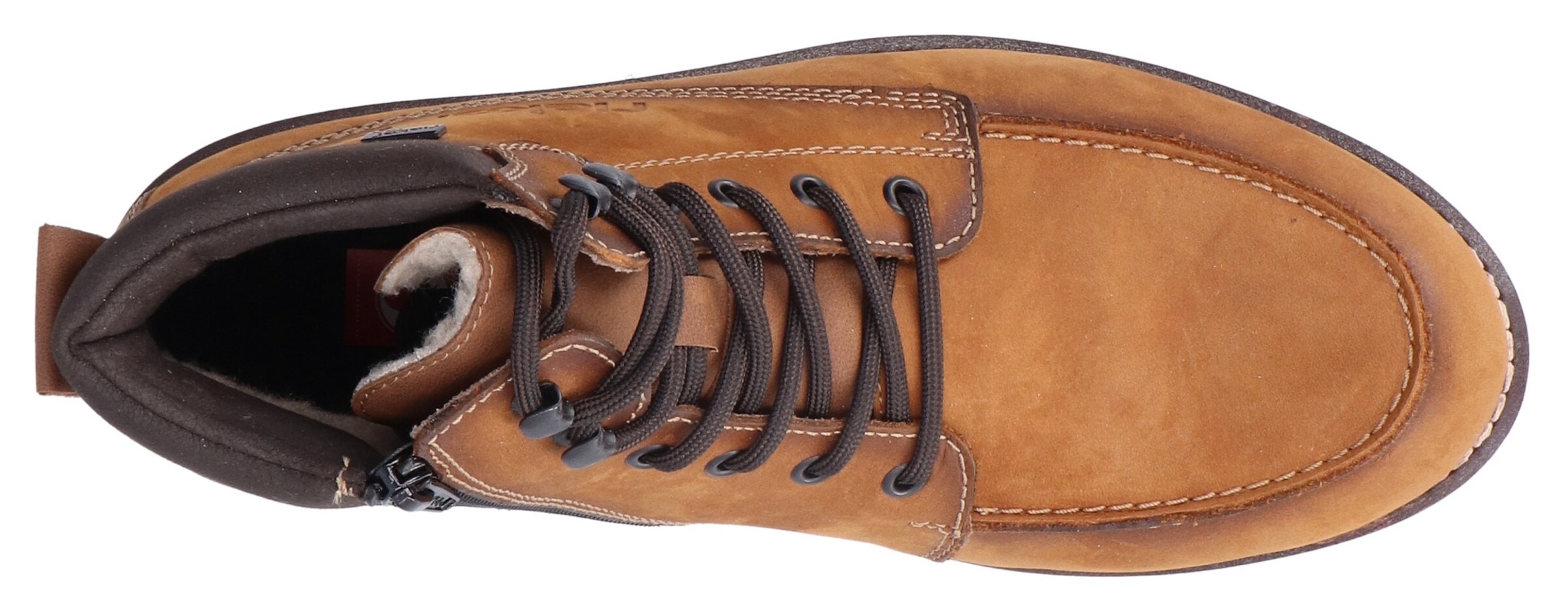 Bottines à lacets Rieker en beige