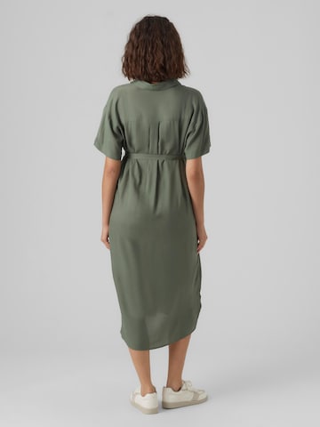 Vero Moda Maternity Shirt Dress 'BUMPY' in Green