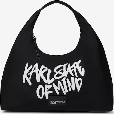 KARL LAGERFELD JEANS Poodlemiskott One Size suuruses must / valge, Tootevaade