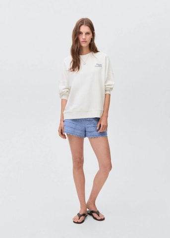 MANGO TEEN Sweatshirt 'Think' in Wit