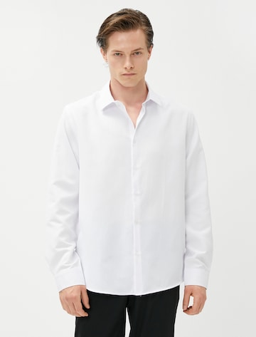 Koton Regular fit Button Up Shirt in White: front