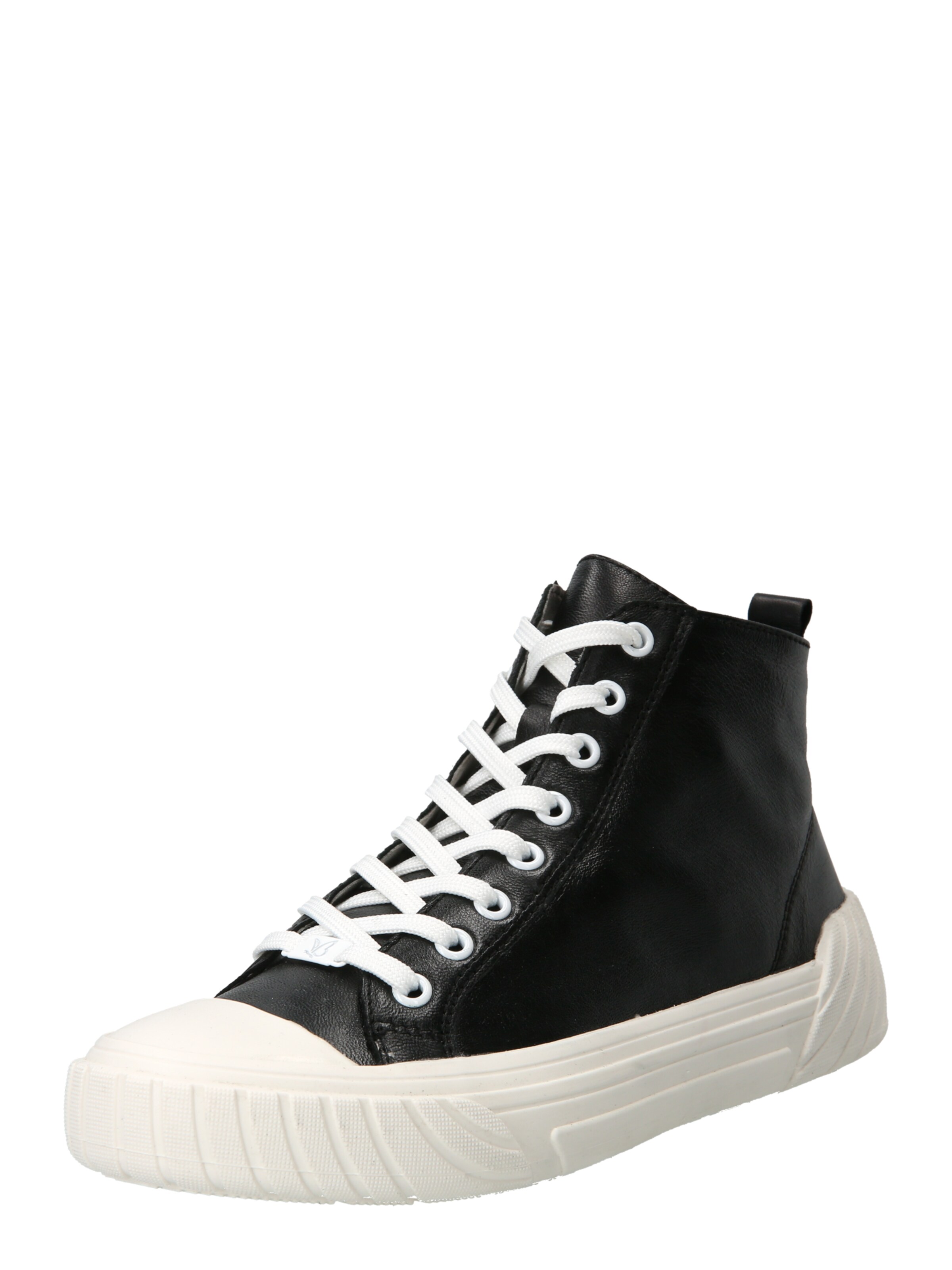 Sneaker alta di CAPRICE in nero: frontale