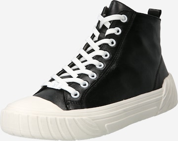 CAPRICE High-Top Sneakers in Black: front