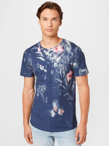 Key Largo Shirt 'Amazonas' in Blue: front