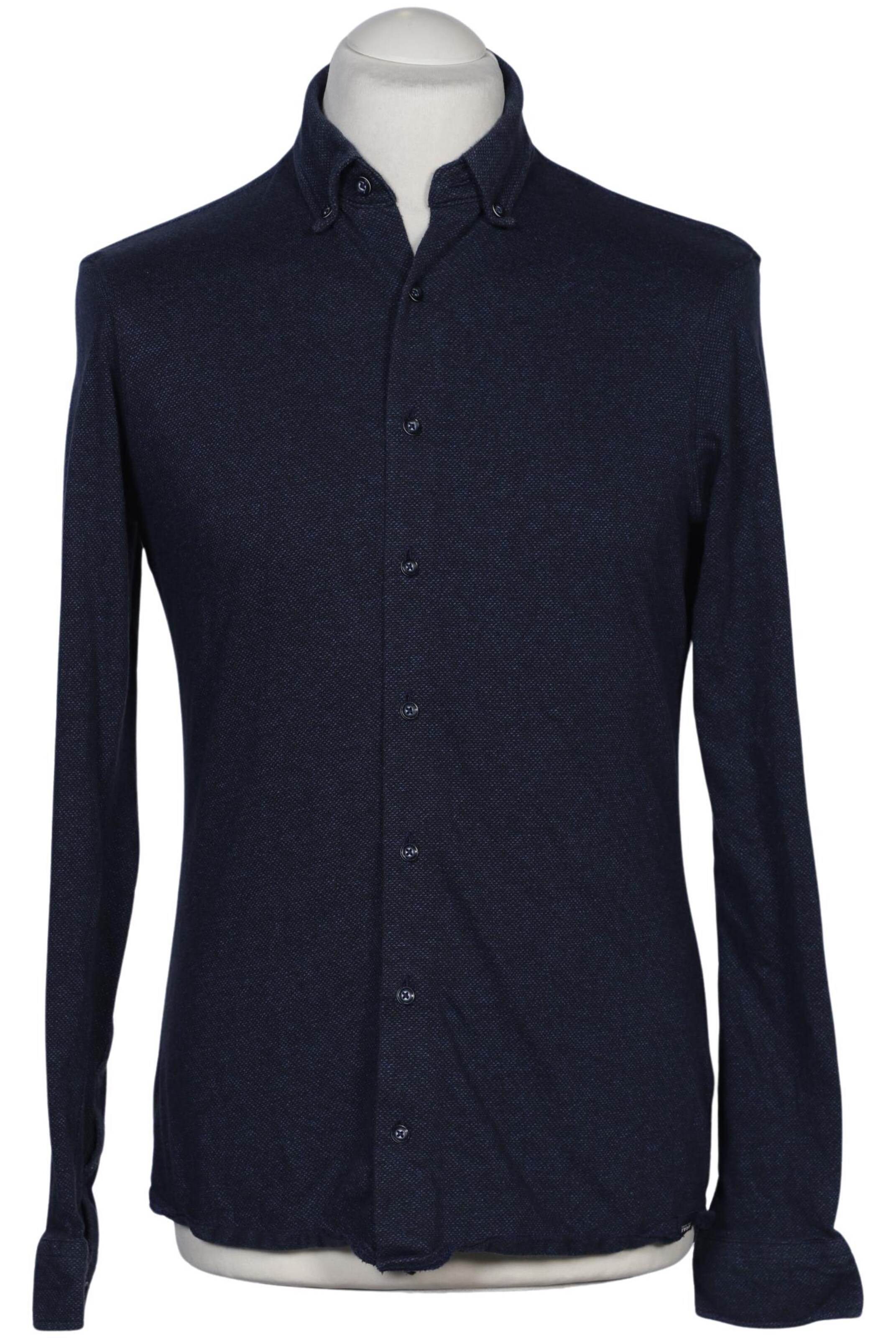 BRAX Button Up Shirt in M in Blue: front