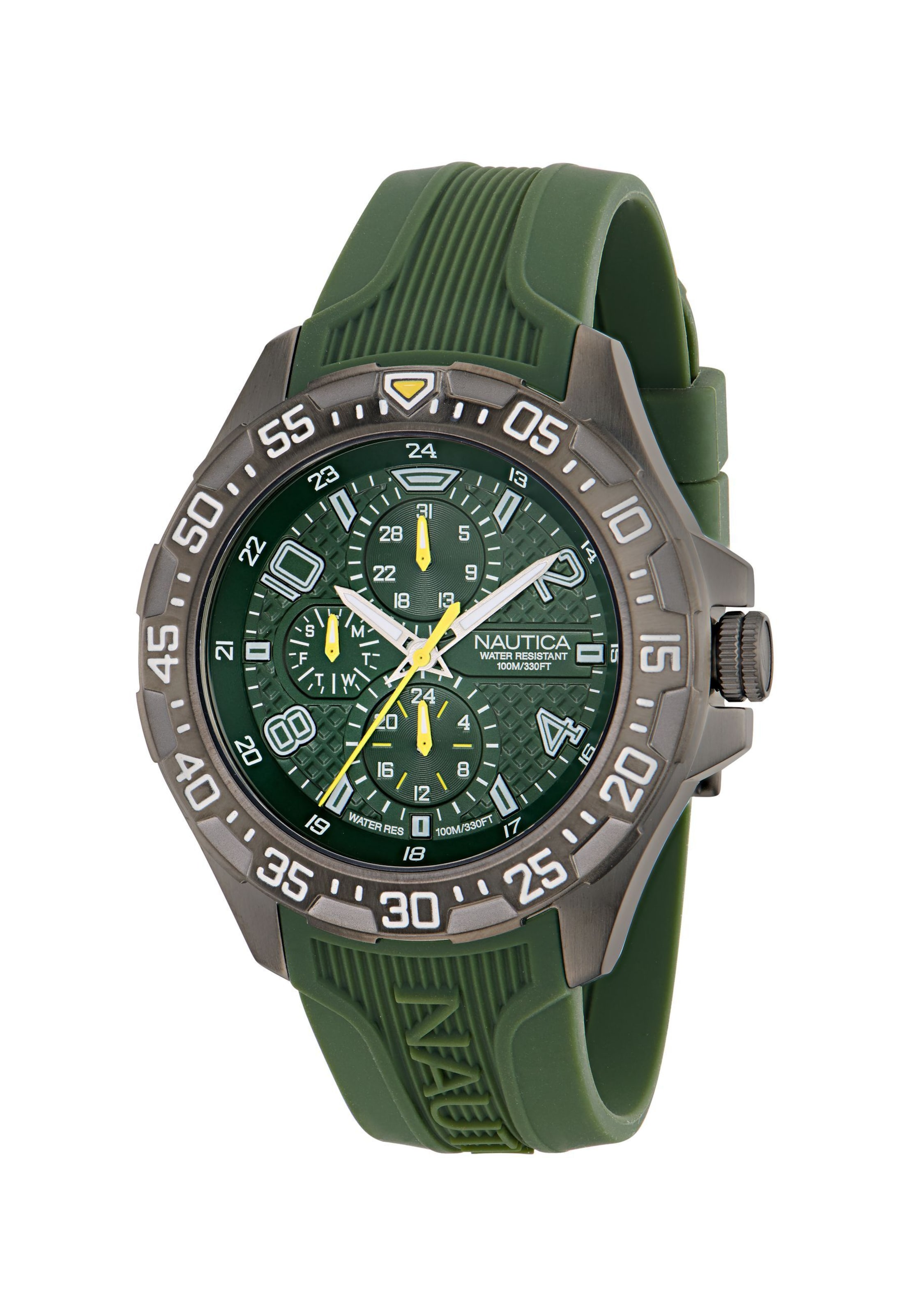 Montre à affichage analogique ' NCT LEEWAY ' NAUTICA en vert : devant