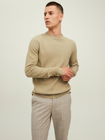 JACK & JONES Sweater 'Marcus' in Brown: front