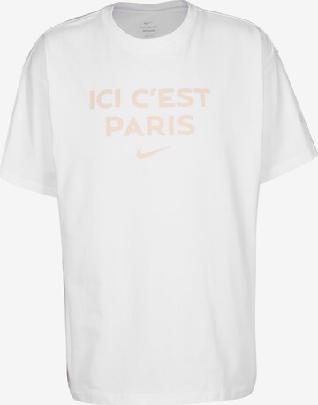 T-Shirt fonctionnel 'Paris St.-Germain Travel' NIKE en blanc : devant
