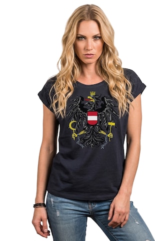 MAKAYA Shirt 'AT-Adler' in Blue: front