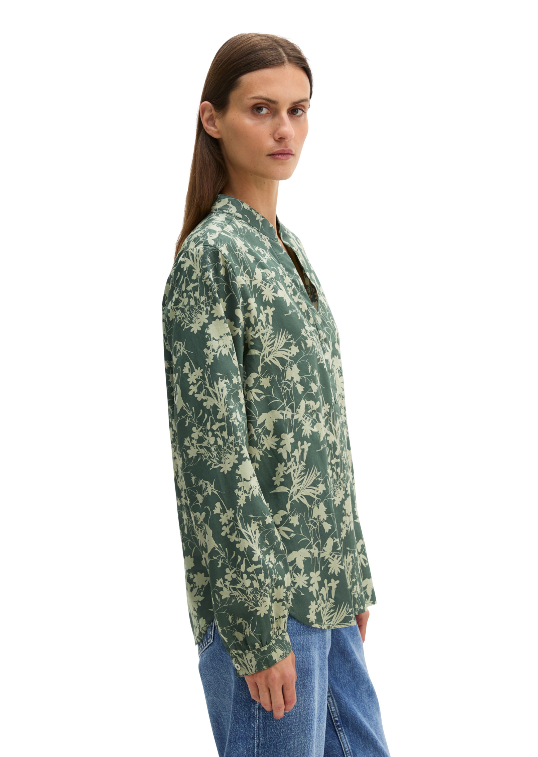 Marc O'Polo Blouse in Groen: zijkant
