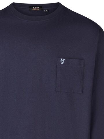 HAJO Piżama długa 'Premium Cotton' w kolorze niebieski
