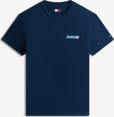 Tommy Jeans Majica 'VINTAGE' u azur / tamno plava / narančasta / bijela, Pregled proizvoda