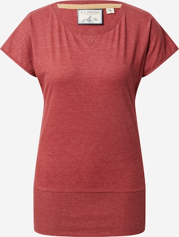 Fli Papigu Shirt 'Schnitzel' in Rood: voorkant