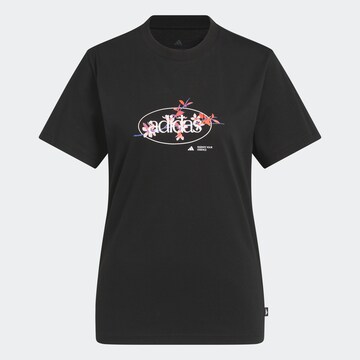 ADIDAS SPORTSWEAR Funktionsshirt 'Elem Flrl' in Schwarz: Vorderseite