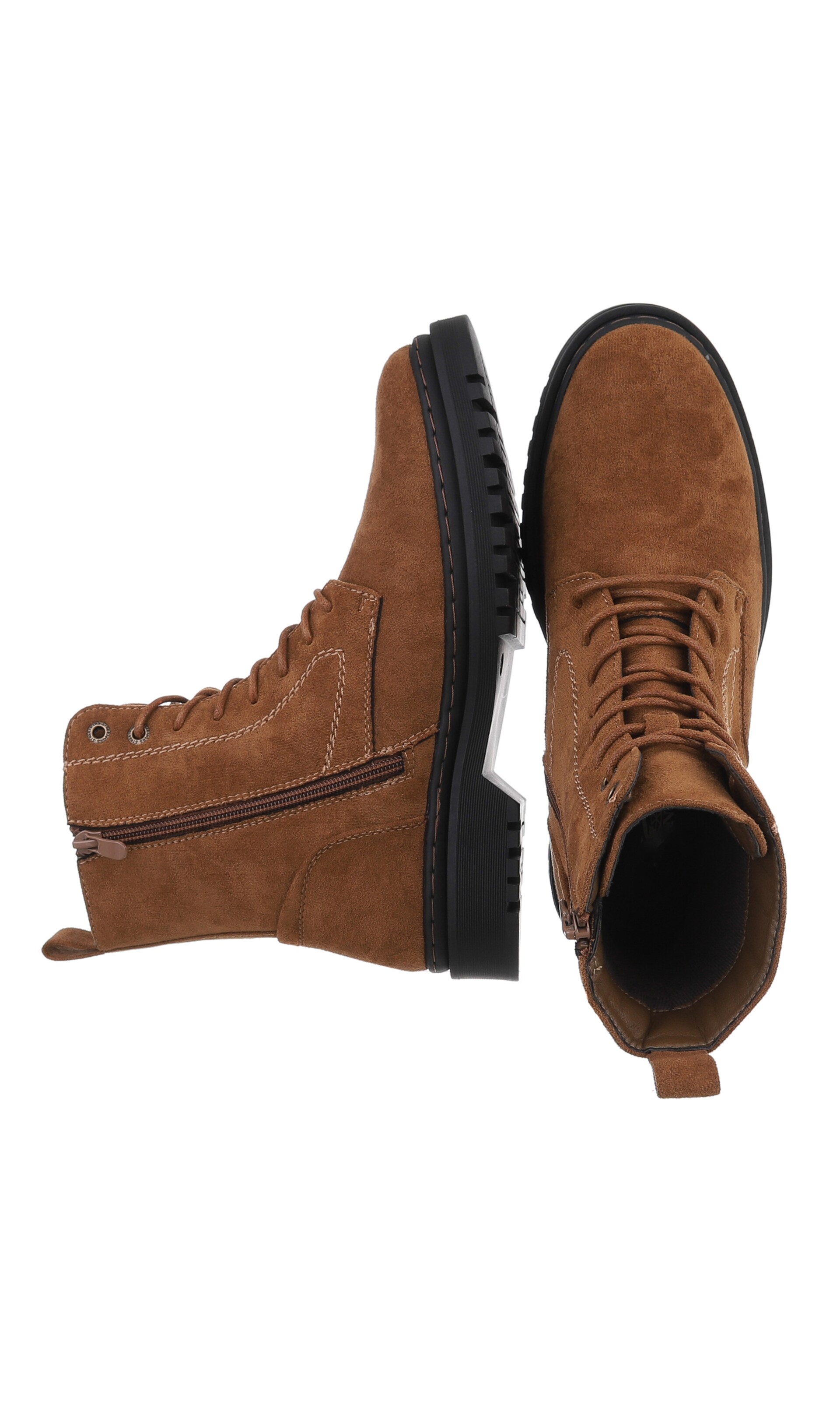 CoolWalk Lace-Up Boots in Beige