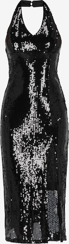 Robe de cocktail faina en noir : devant