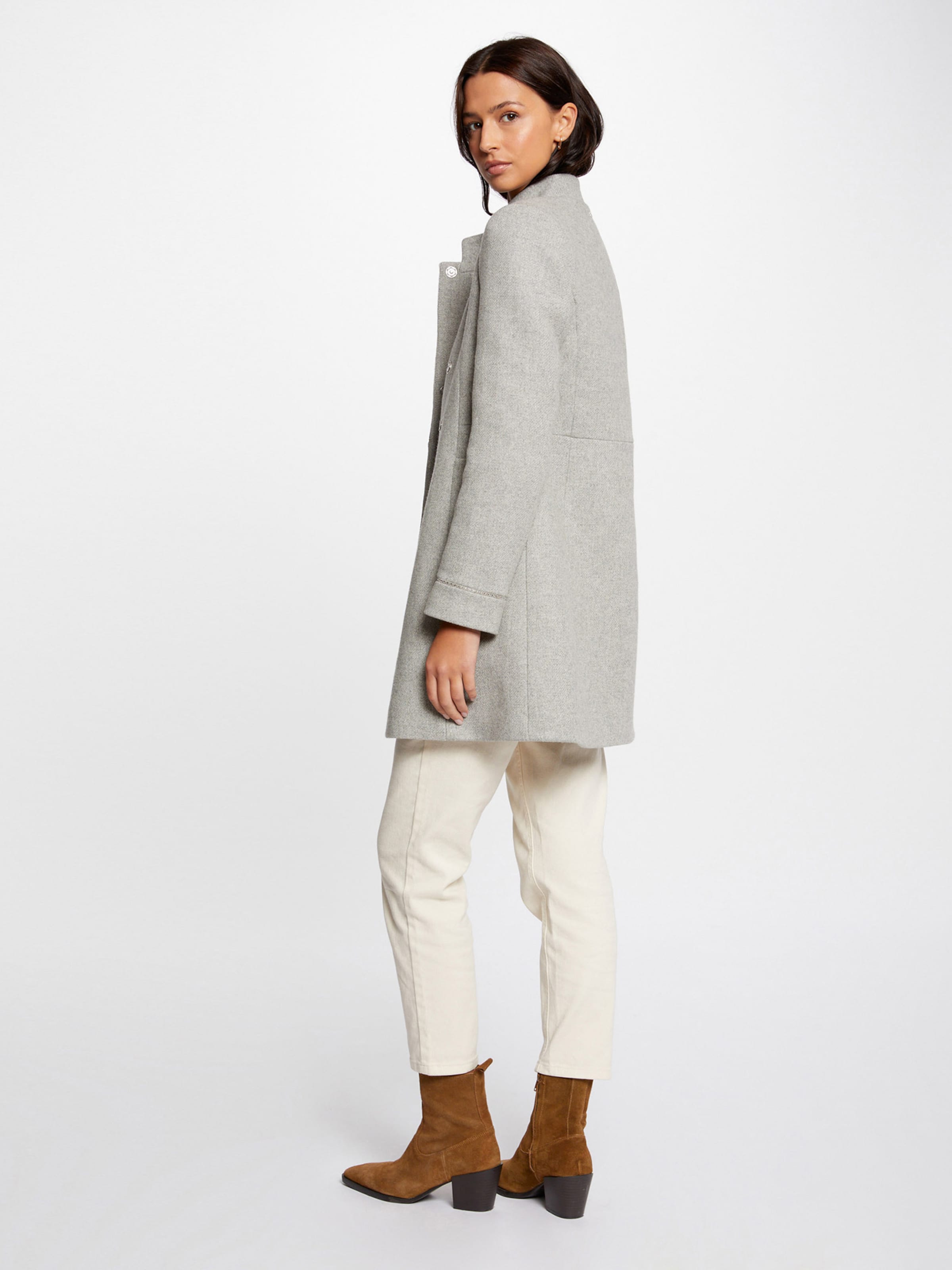 Manteau mi saison Morgan en Gris Chin ABOUT YOU