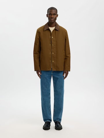 SELECTED Overgangsjakke i brun