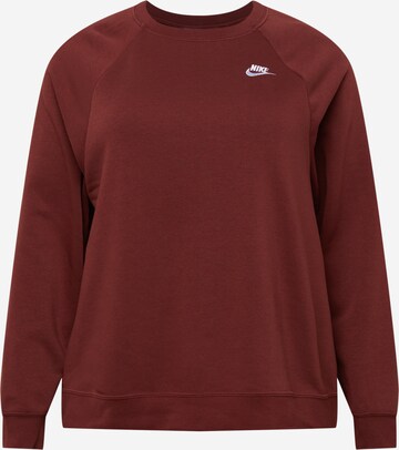 Nike Sportswear Sportief sweatshirt in Bruin: voorkant