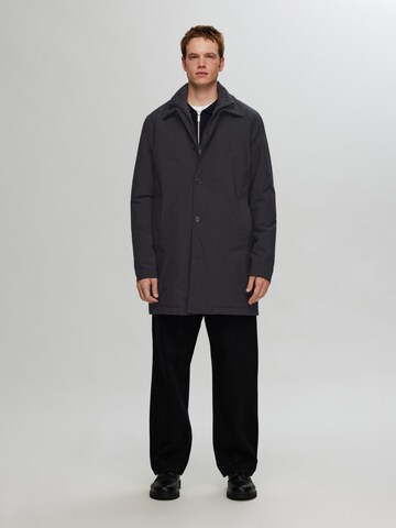 SELECTED HOMME Vinterfrakke i sort