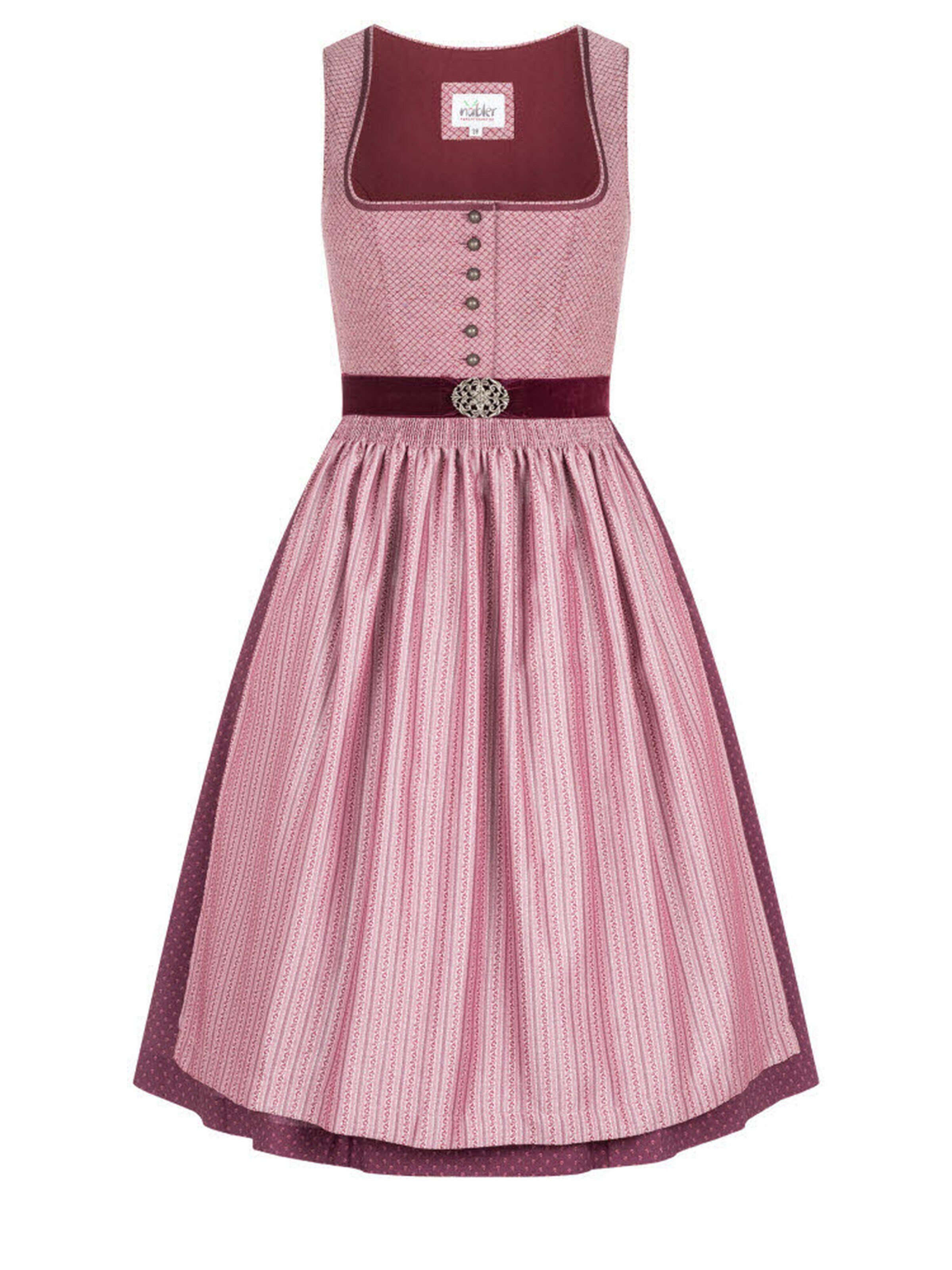 Trachtenhof Nübler Dirndl 'Midi Dirndl Lohe'‌ in Lila: Vorderseite