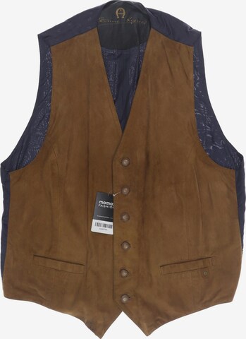 AIGNER Vest in L-XL in Brown: front